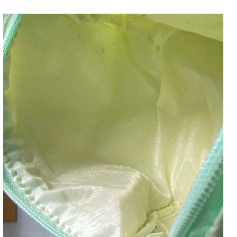 SHEIN Light Green Waffle Textured Cosmetic Bag Small Pouch Makeup‎ Bag